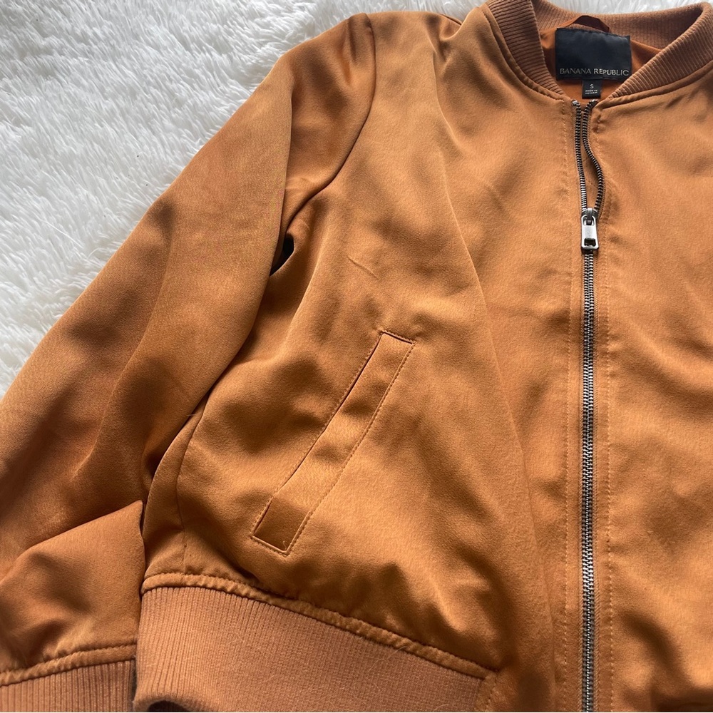 Banana Republic Satin Bomber Jacket - Picture 5 of 8